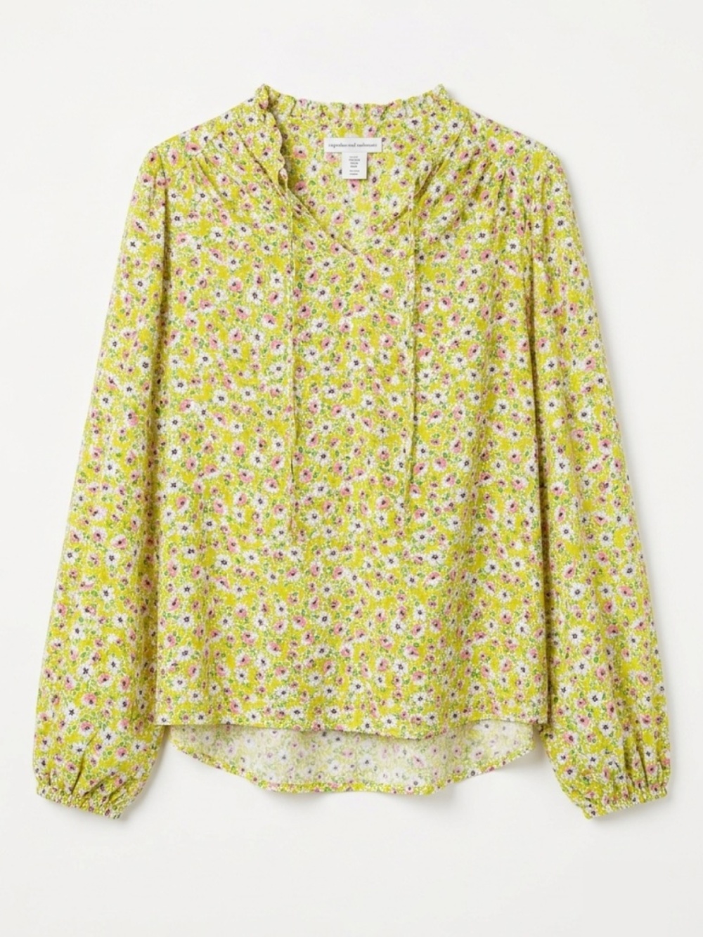 Cupcakes & Cashmere Floral Blouse Green Size M